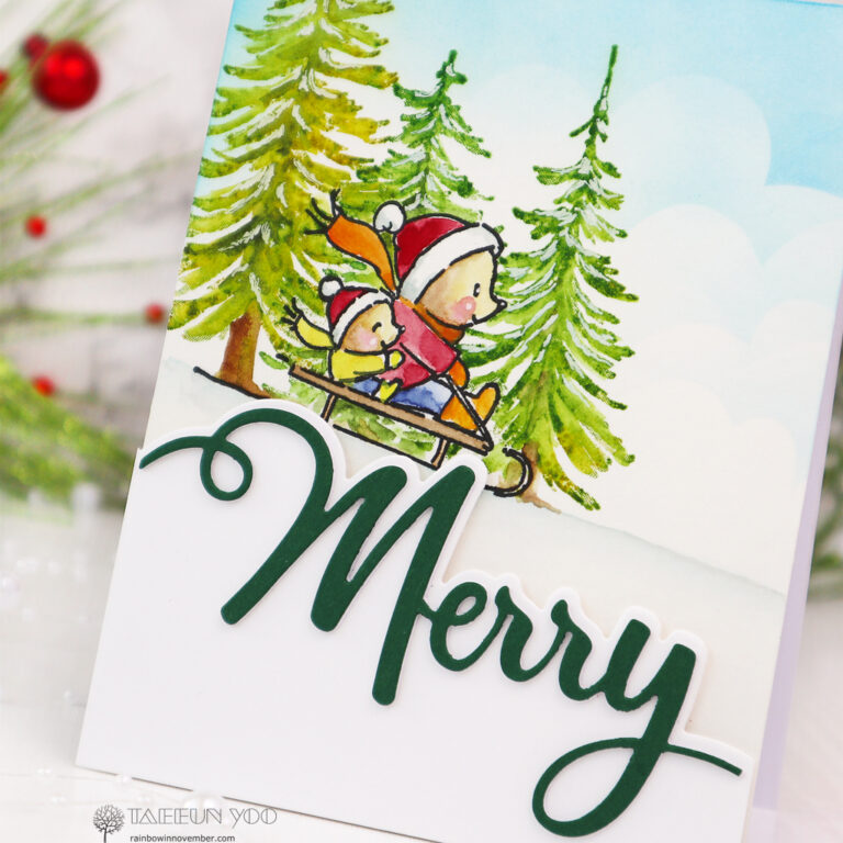 Edger Dies Penny Black rainbow in november