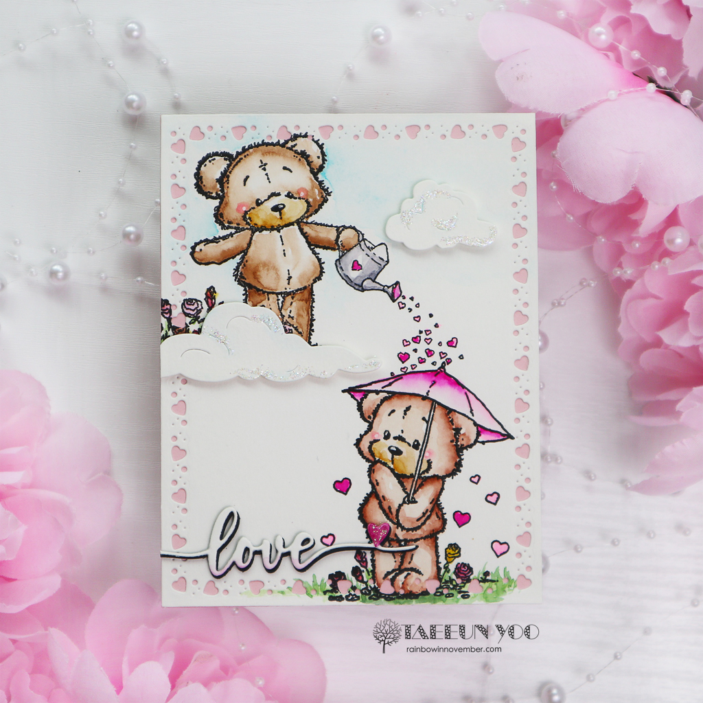 Showered in Love I Penny Black rainbow in november